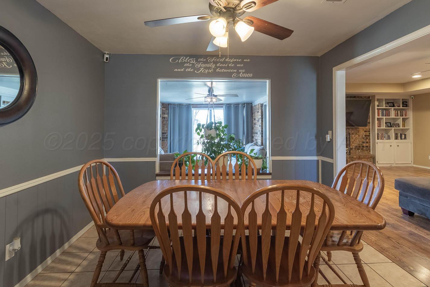 428 Overland Trail Fritch, TX 79036 - Photo 10 of 24 a view of a dining room with furniture window and outside view