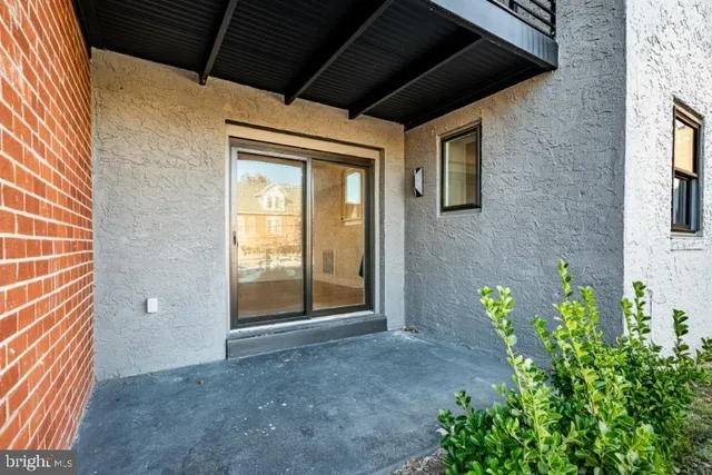 a view of a door of the house