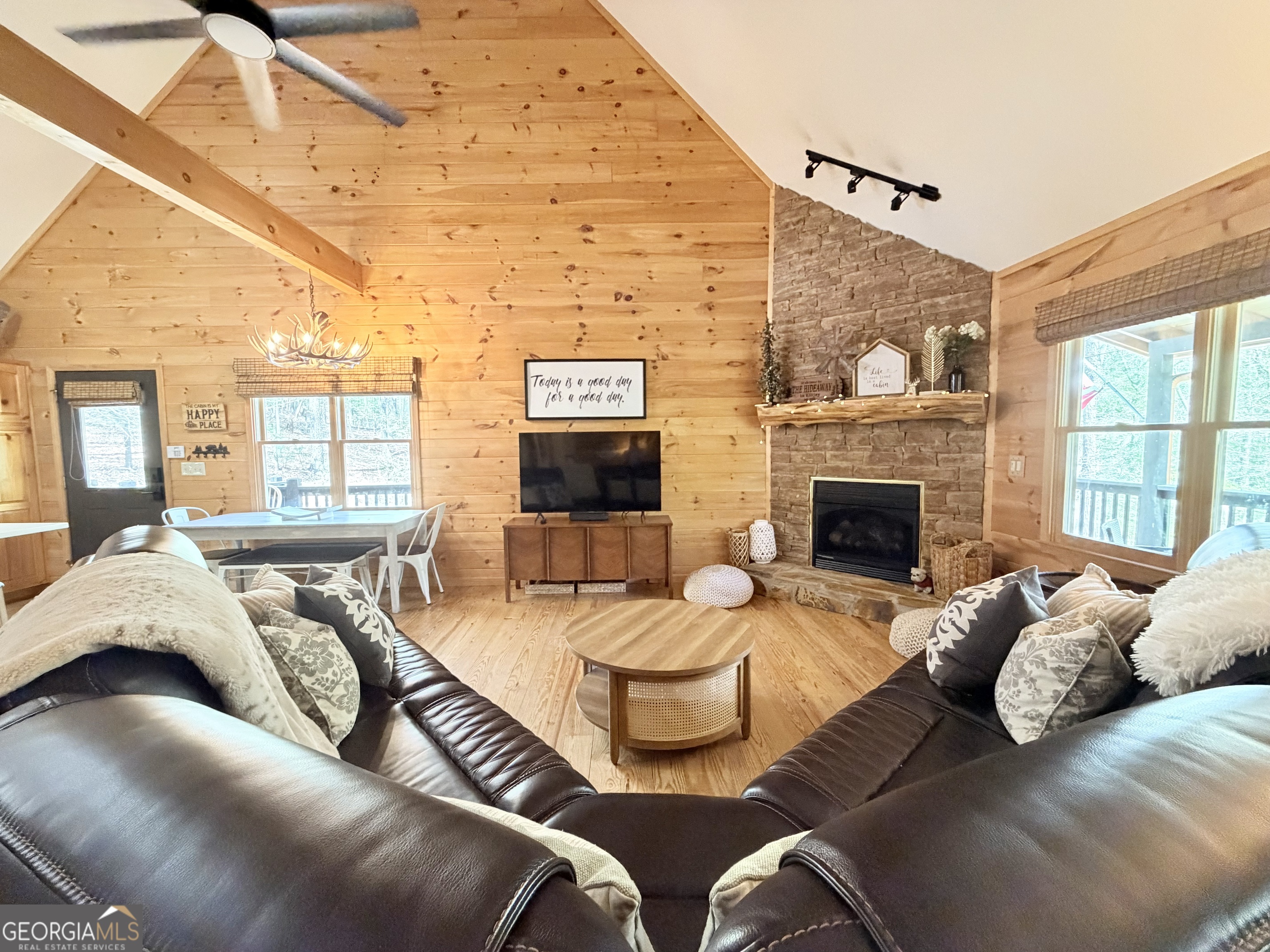 119 Summit Street, Unit 158R Ellijay, GA 30540 - Photo 12 of 64 a living room with furniture fireplace and window