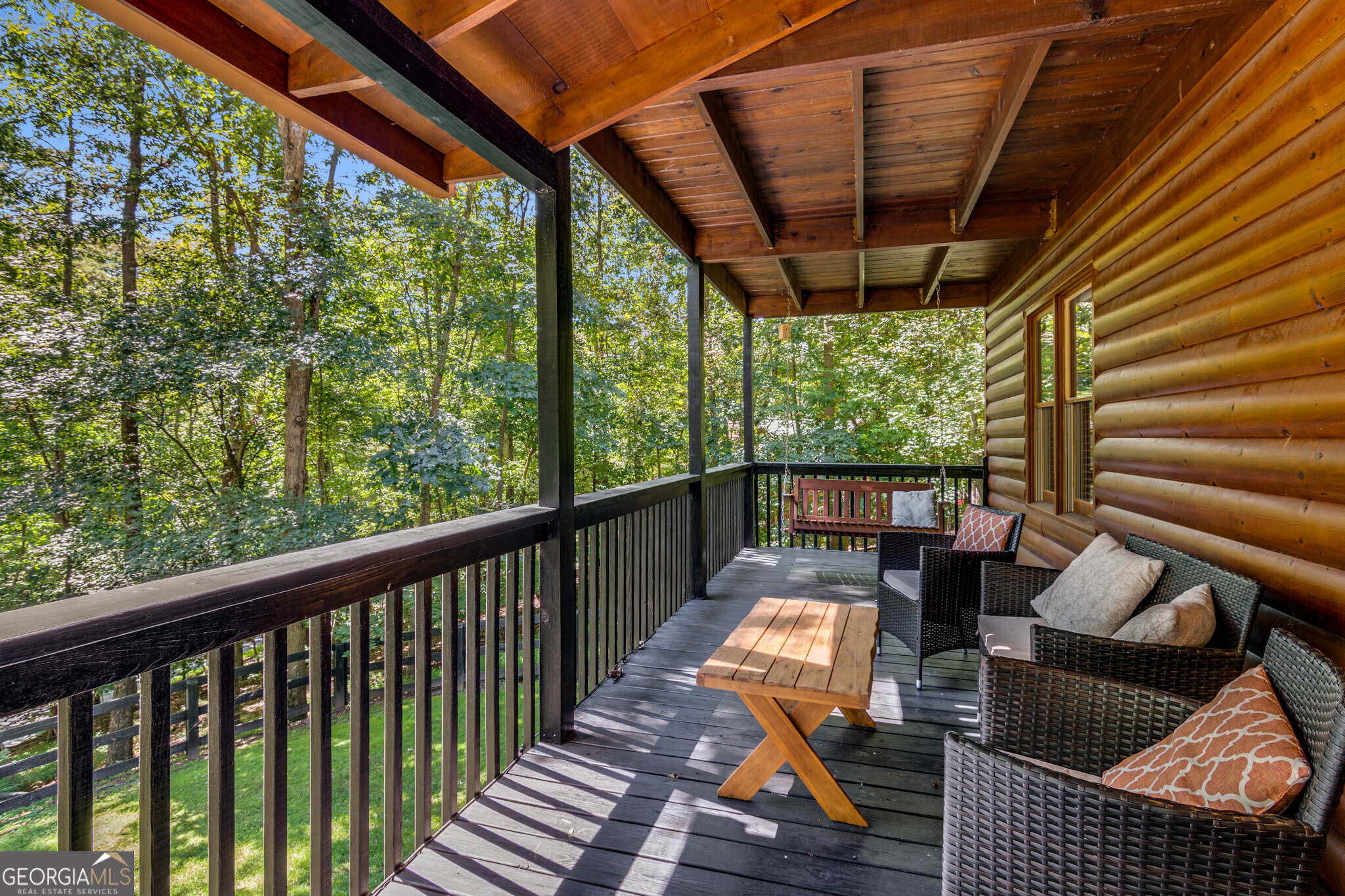 119 Summit Street, Unit 158R Ellijay, GA 30540 - Photo 57 of 64 a view of balcony with couch and chairs