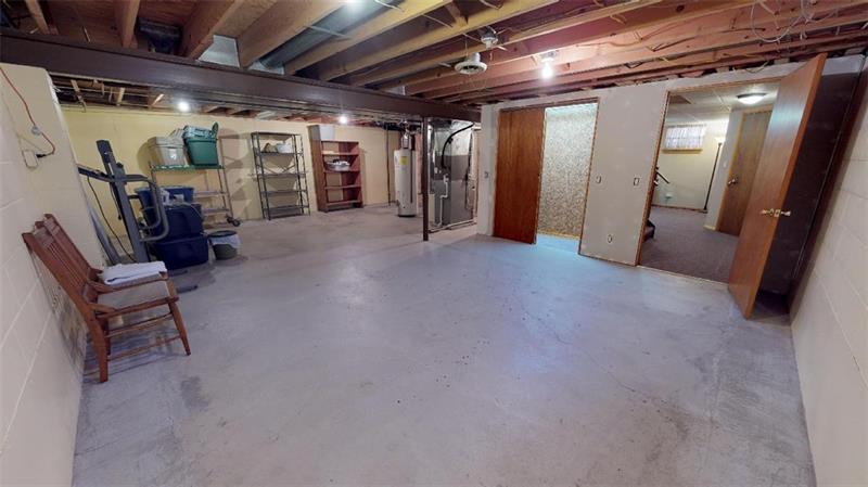 48 May Avenue McKees Rocks, PA 15136 - Photo 15 of 16 Unfinished side of basement, Clean and Dry!