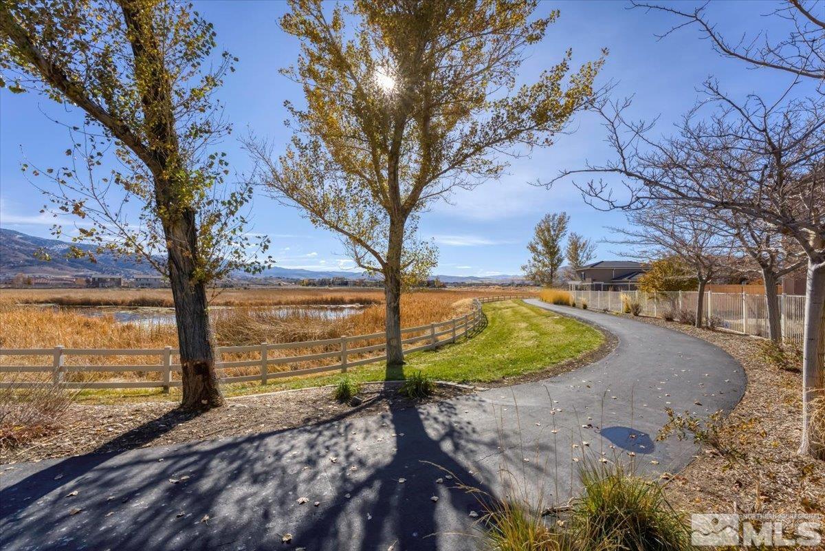 1884 Sea Horse Road, Unit B Reno, NV 89521 - Photo 26 of 29 a view of a backyard with wooden fence