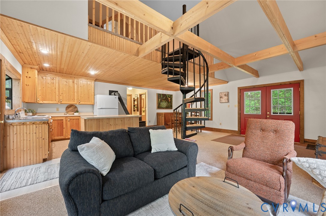 270 Little Cabin Road Amherst, VA 24521 - Photo 8 of 52 a balcony with furniture