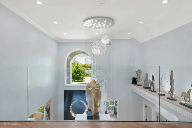 view of hall way with furniture