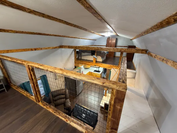 a view of wooden floor in a room