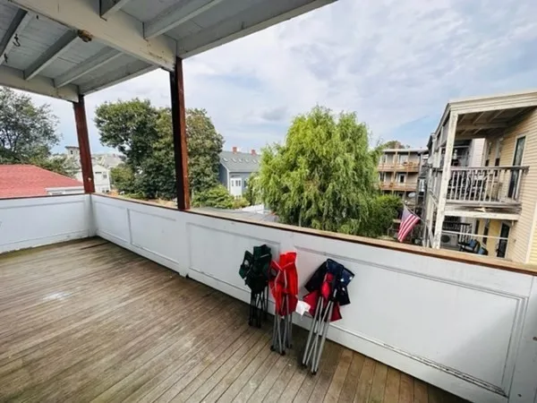 a view of a two chair in the balcony