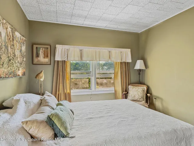 a picture of a bench in a building