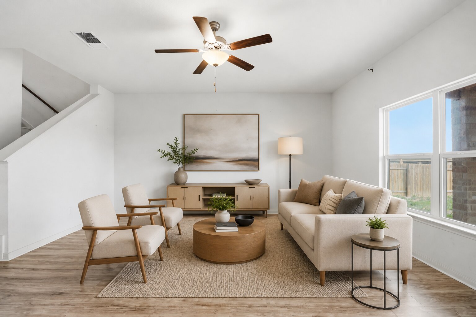 300 Hyacinth Way Jarrell, TX 76537 - Photo 8 of 37 a living room with furniture and a large window