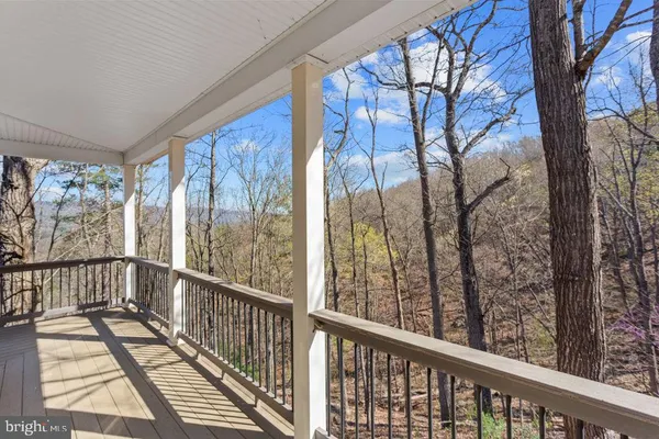 a view of a city from a balcony