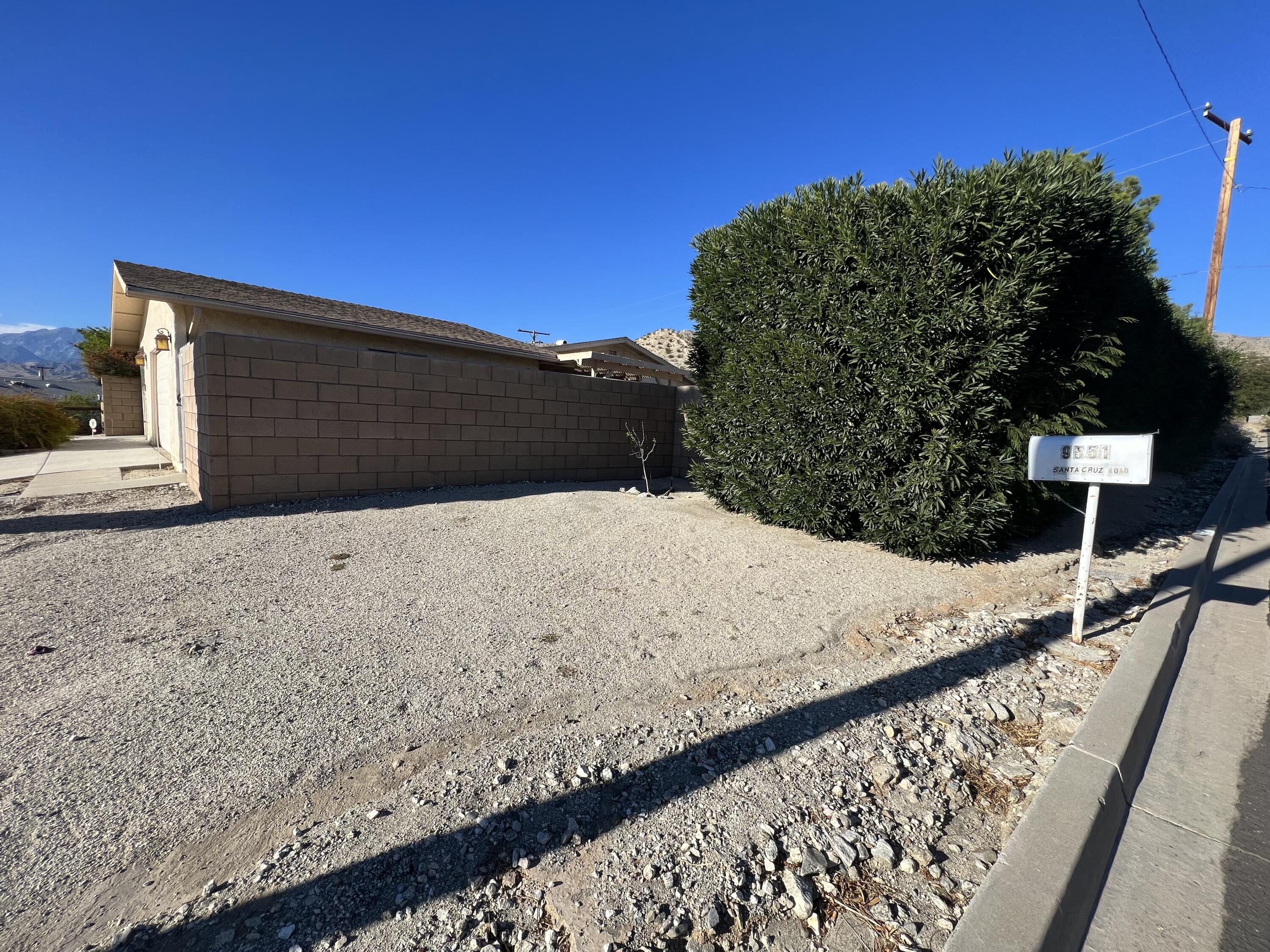 9551 Santa Cruz Road Desert Hot Springs, CA 92240 - Photo 4 of 19 From the corner
