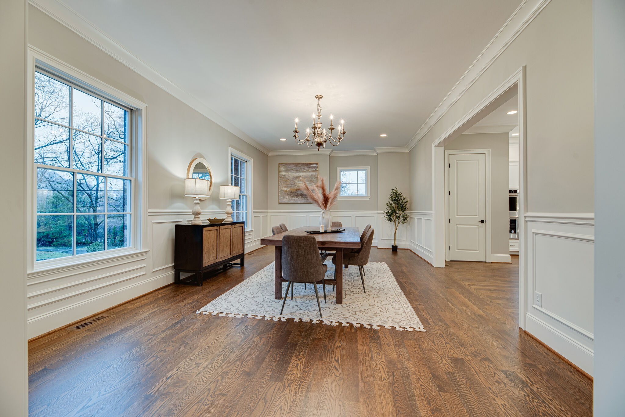 4220 Kirtland Road Nashville, TN 37215 - Photo 11 of 55 a view of a dining room with furniture window and wooden floor