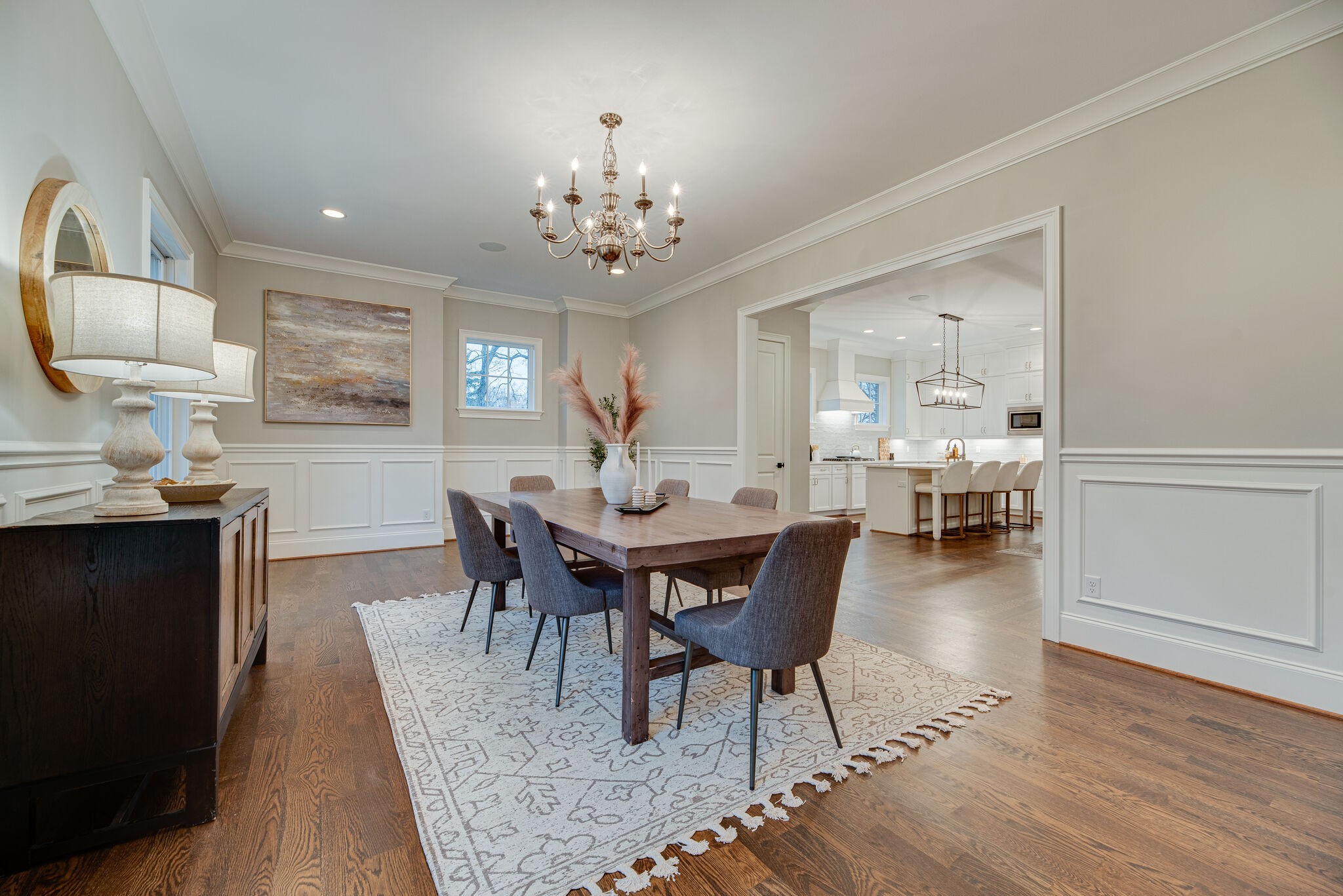 4220 Kirtland Road Nashville, TN 37215 - Photo 13 of 55 a view of a dining room with furniture and wooden floor