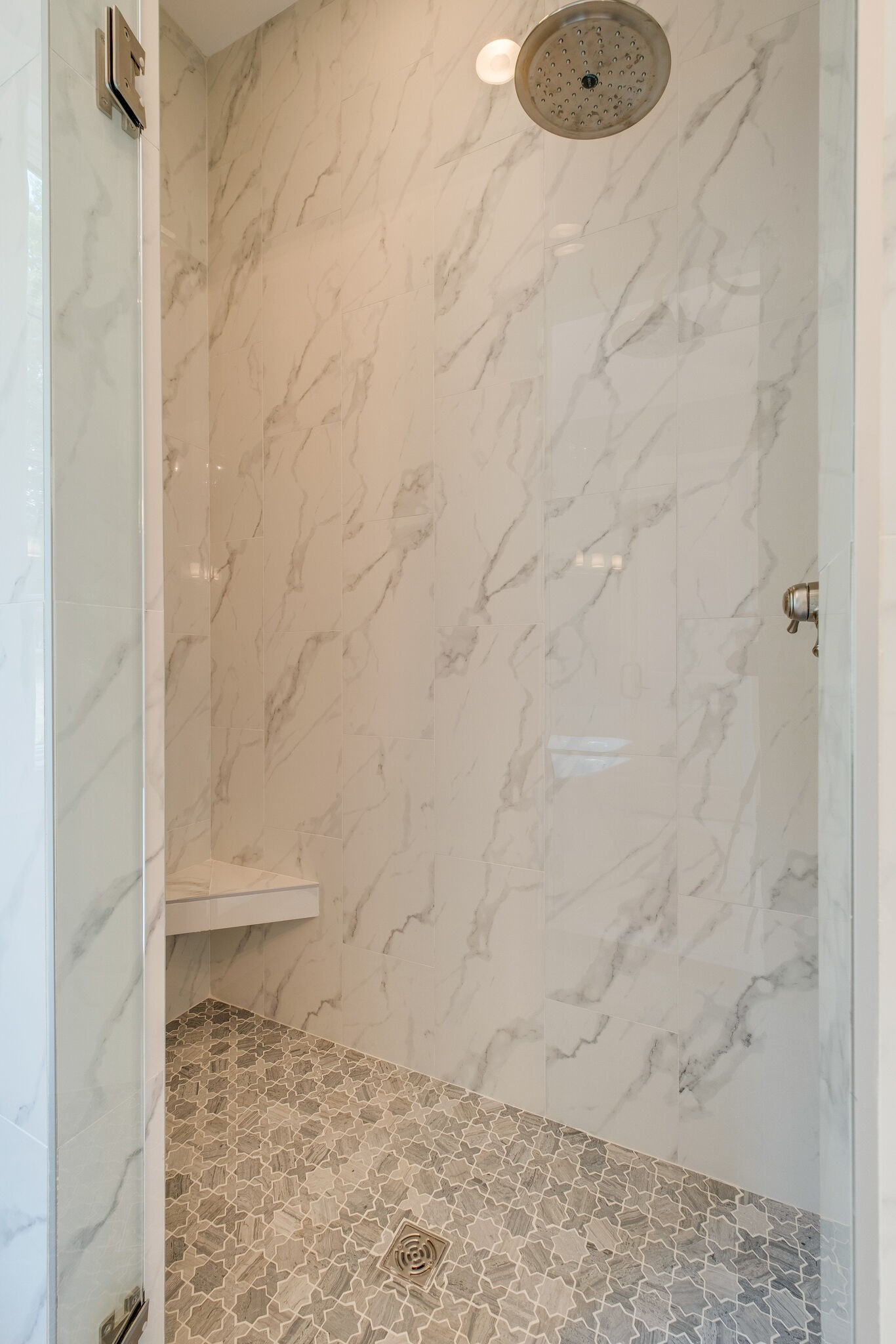 4220 Kirtland Road Nashville, TN 37215 - Photo 24 of 55 a bathroom with a granite countertop shower