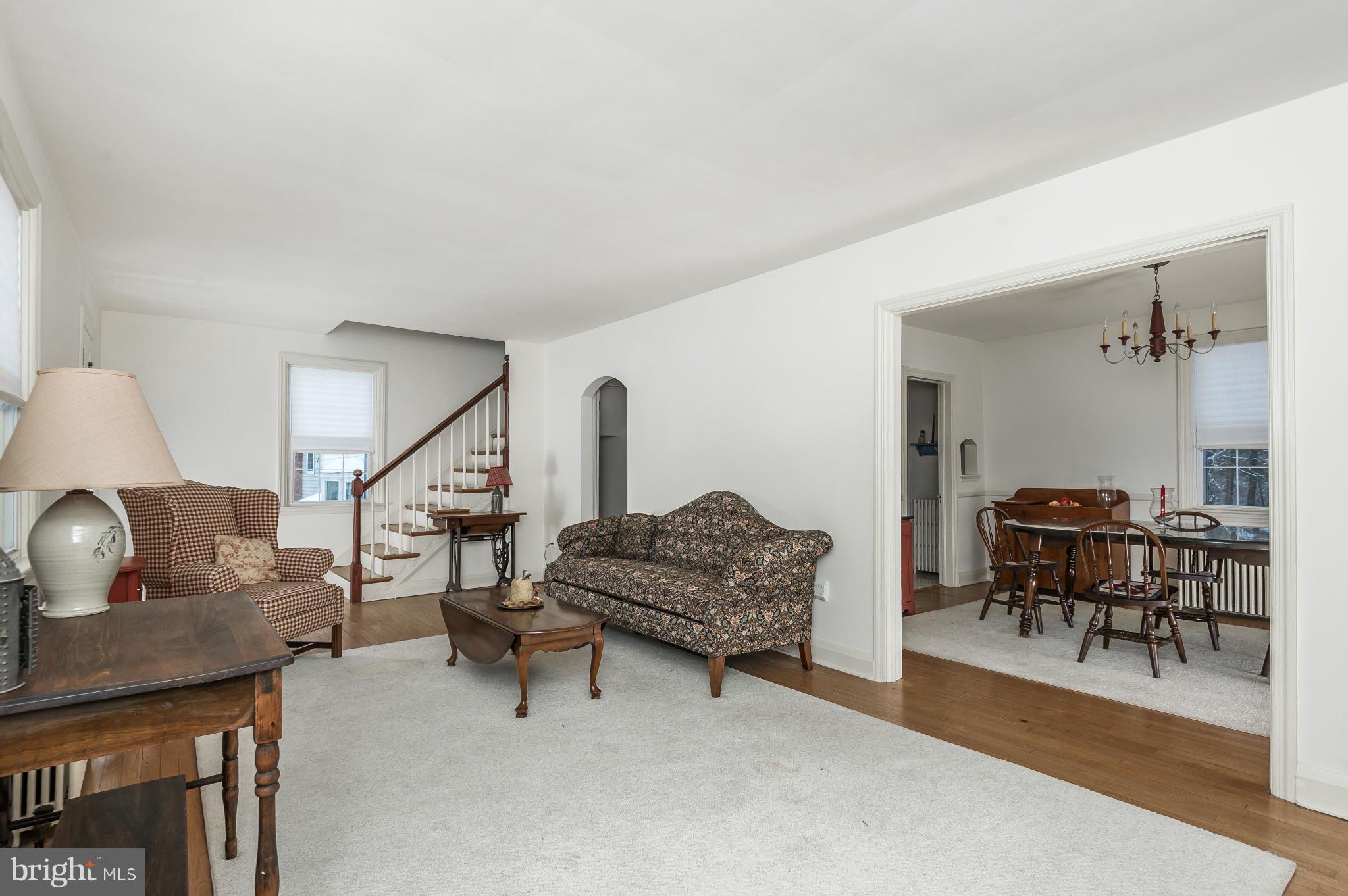 Living Room Leads in to Dining Room