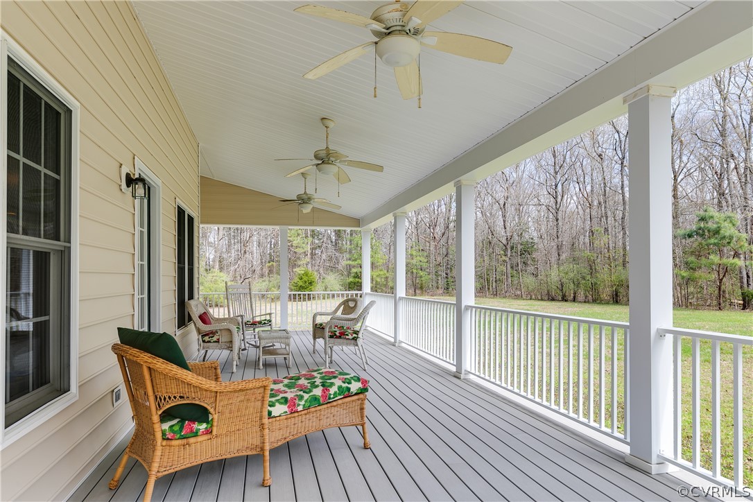 765 Snead Road Manakin-Sabot, VA 23103 - Photo 42 of 46 Rear porch overlooking the rear yard