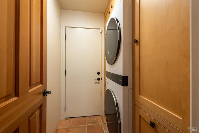 a bathroom with a shower and toilet