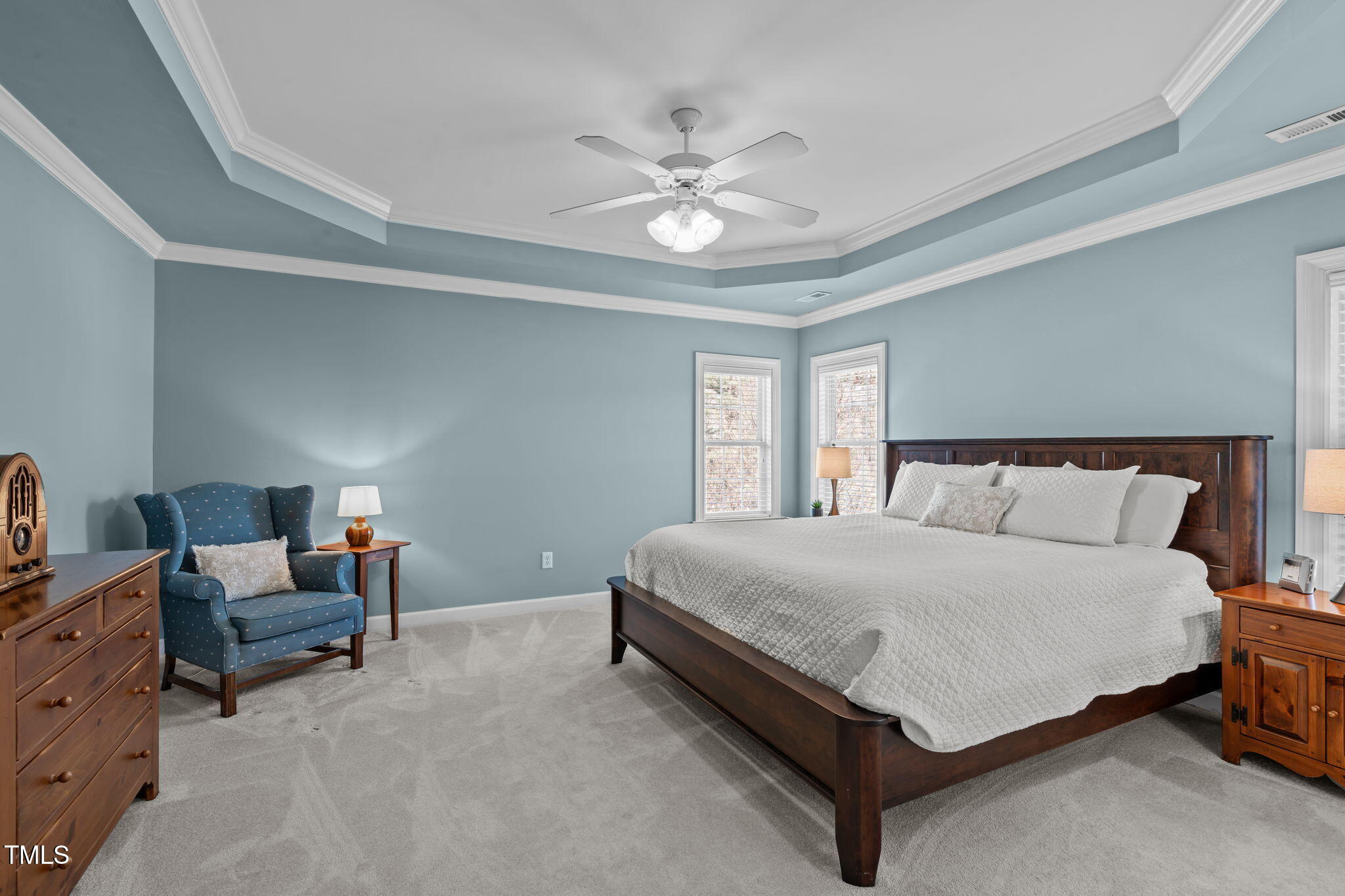 3708 Wesley Ridge Drive Apex, NC 27539 - Photo 24 of 48 a bedroom with bed and window