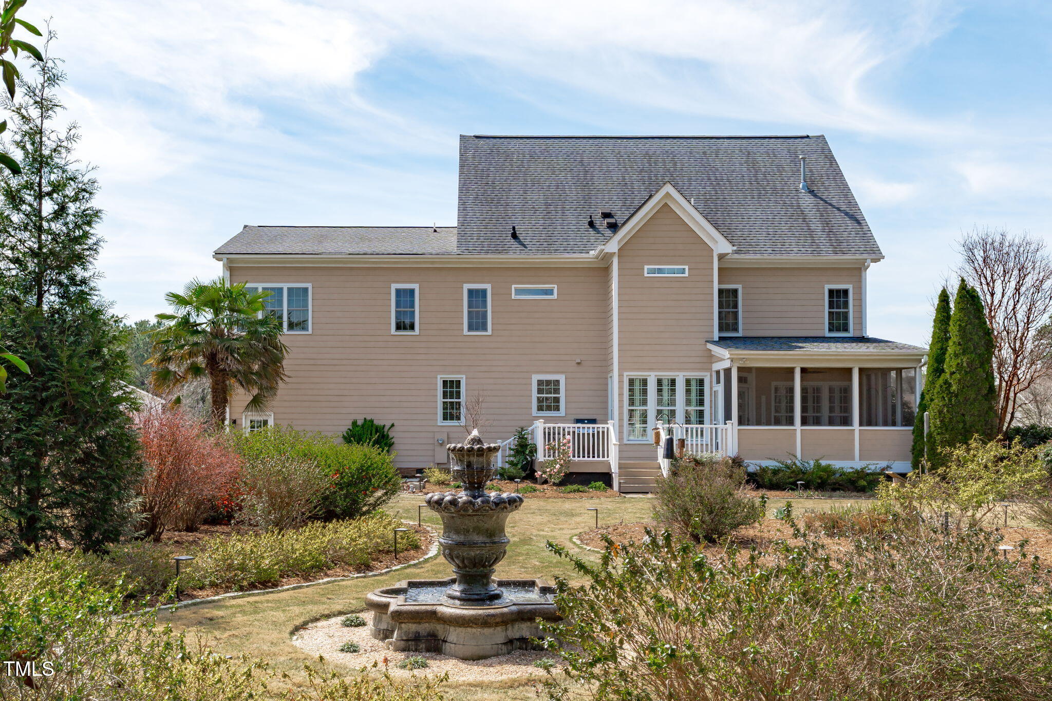 3708 Wesley Ridge Drive Apex, NC 27539 - Photo 42 of 48 a front view of house with yard and trees in the background