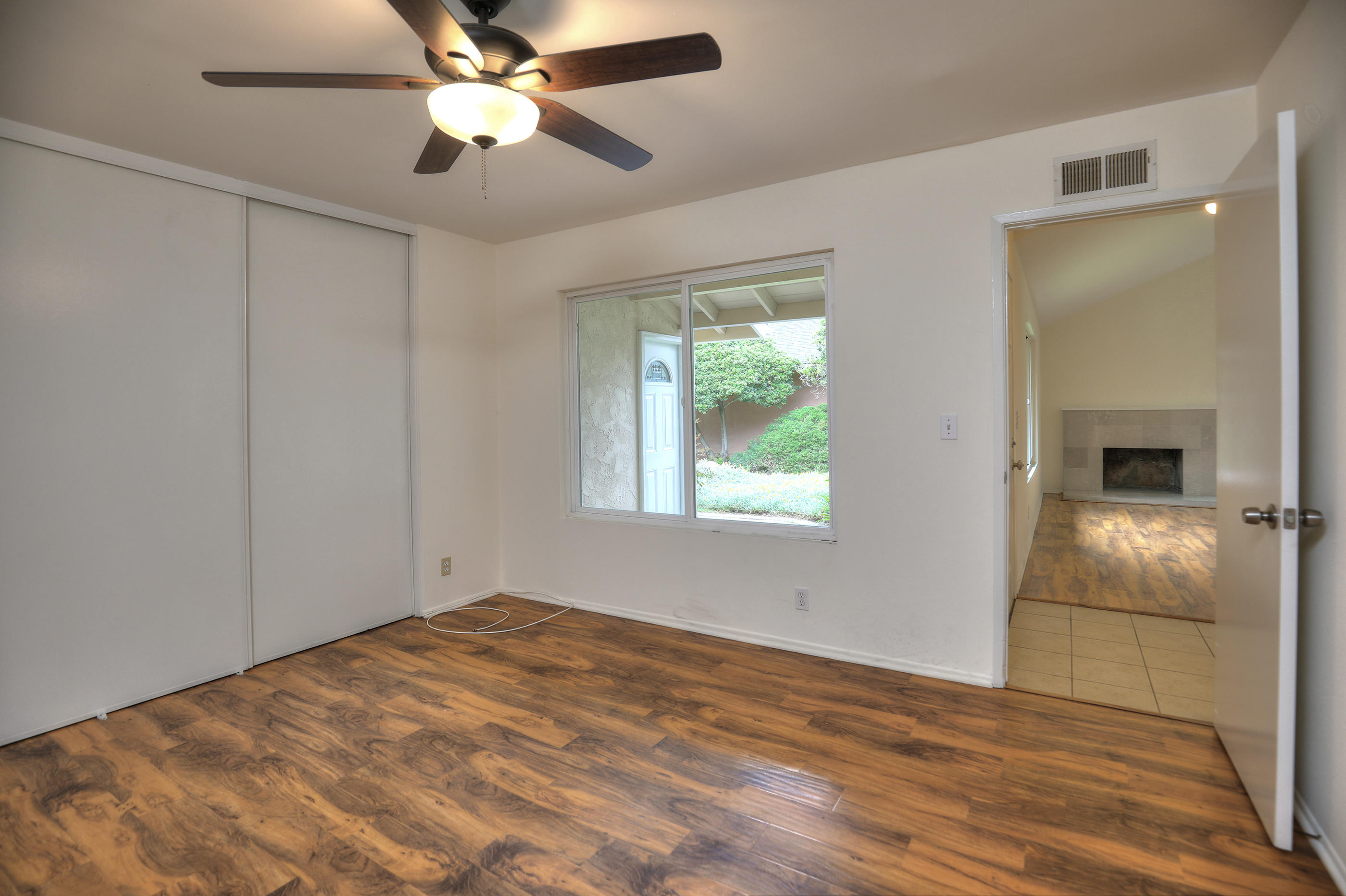 7320 Davenport Road Goleta, CA 93117 - Photo 15 of 18 a view of empty room with window and ceiling fan
