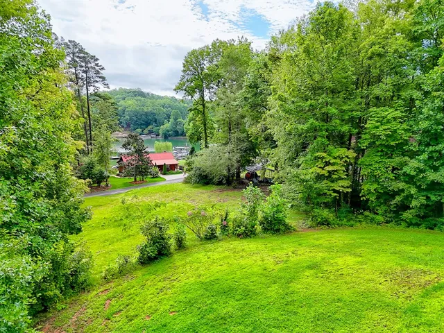a view of a hall with wooden floor
