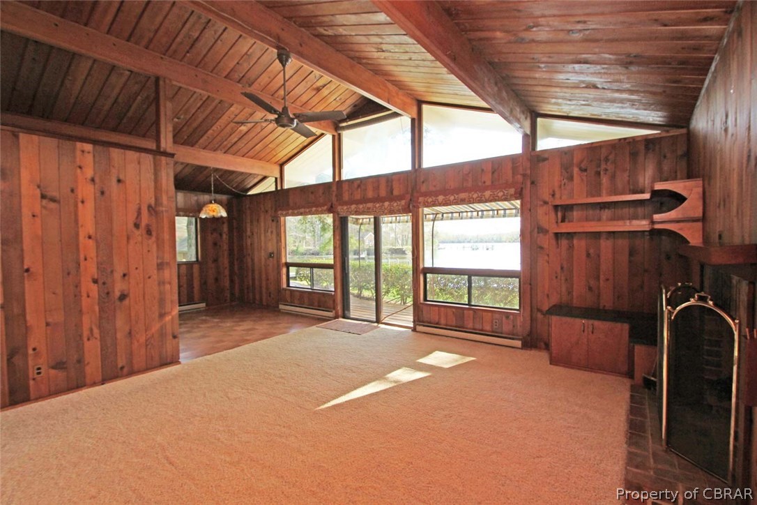 503 Pocahontas Road Kilmarnock, VA 22482 - Photo 16 of 33 Wall of windows overlooking the creek!