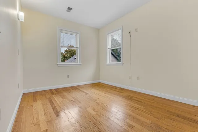 wooden floor in an empty room