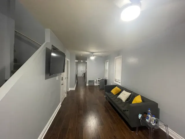 a room with furniture and a window