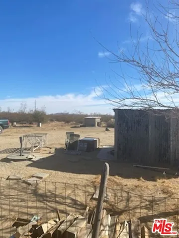 a view of an ocean and a building