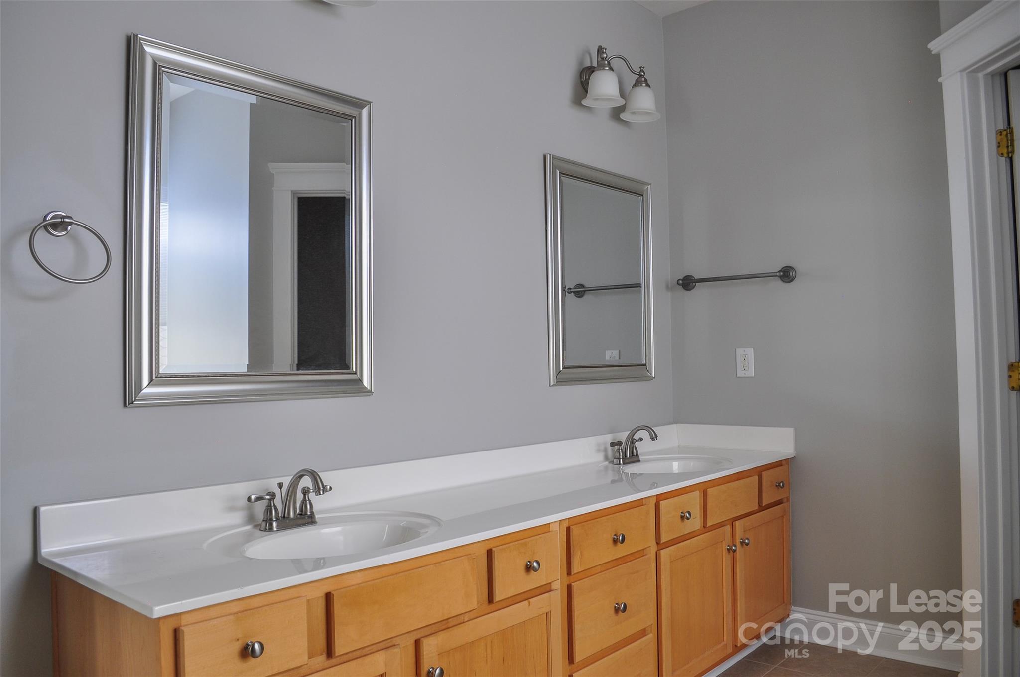 3010 Colonel Springs Way Fort Mill, SC 29708 - Photo 14 of 17 a bathroom with 2 sink and a mirror