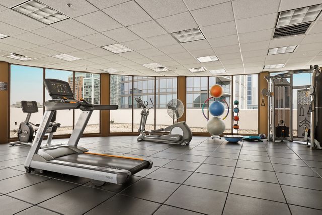 233 East 13th Street, Unit 1008 Chicago, IL 60605 - Photo 18 of 27 a view of a room with gym equipment
