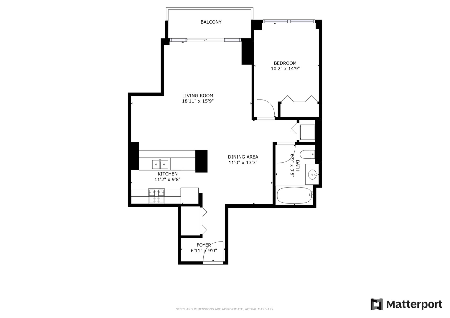 233 East 13th Street, Unit 1008 Chicago, IL 60605 - Photo 27 of 27 a picture of a bench in front of a wall