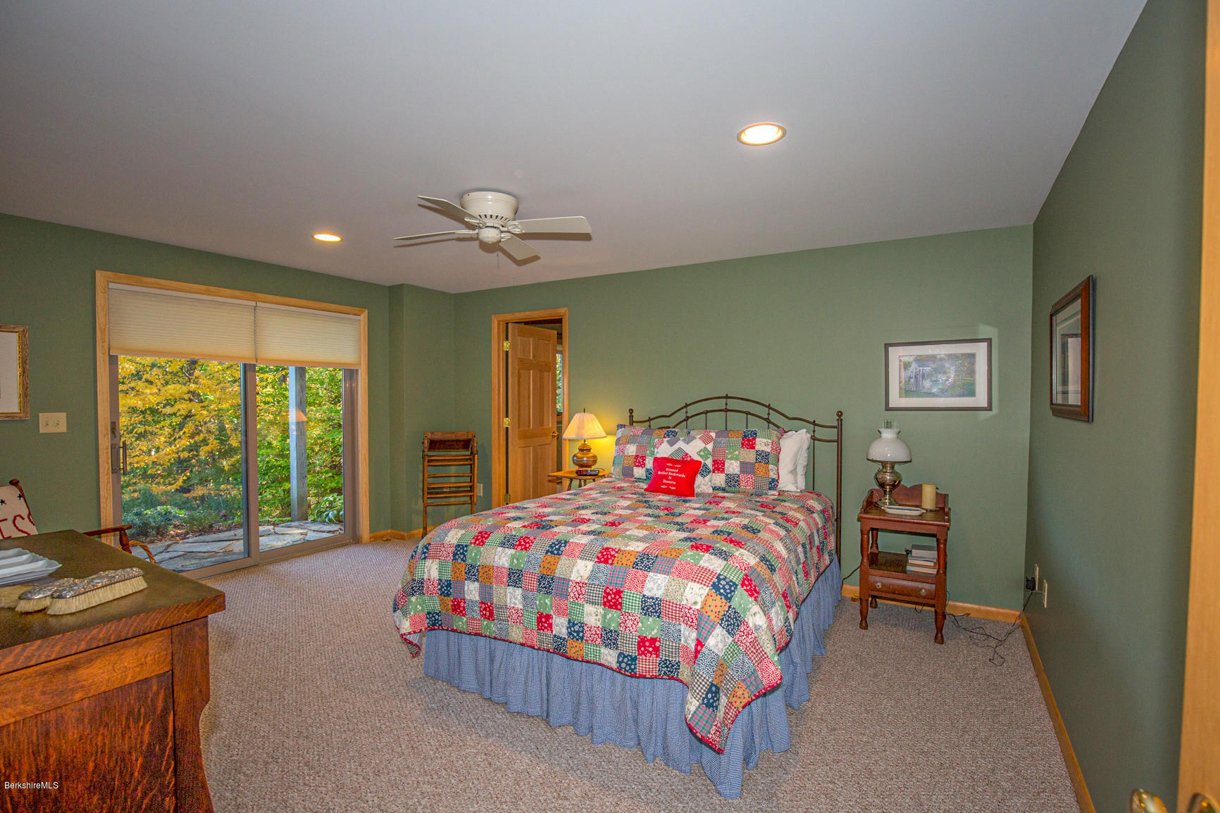 358 Harrington Road Otis, MA 01253 - Photo 31 of 52 a bedroom with a bed and a large window with the outer view