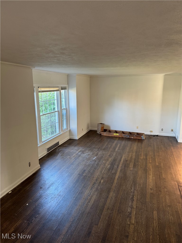 3958 Bushnell Road Cleveland, OH 44118 - Photo 5 of 10 Living room featuring dark hardwood floors