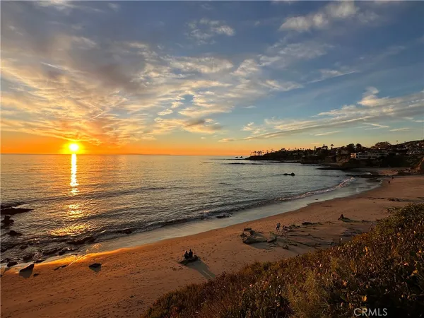 a view of an ocean beach
