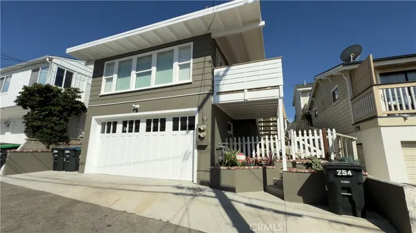 a view of a house with a balcony
