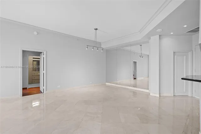 a view of an empty room