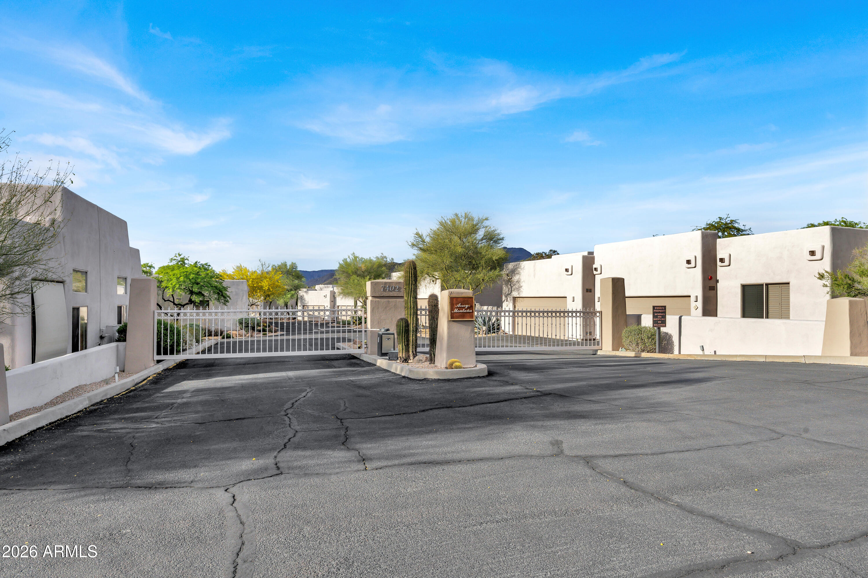 7402 Hum Road, Unit 19 Carefree, AZ 85377 - Photo 23 of 25 a view of a city street from a building