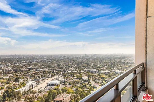 view of city from balcony