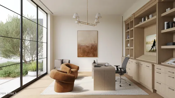a view of a living room and kitchen