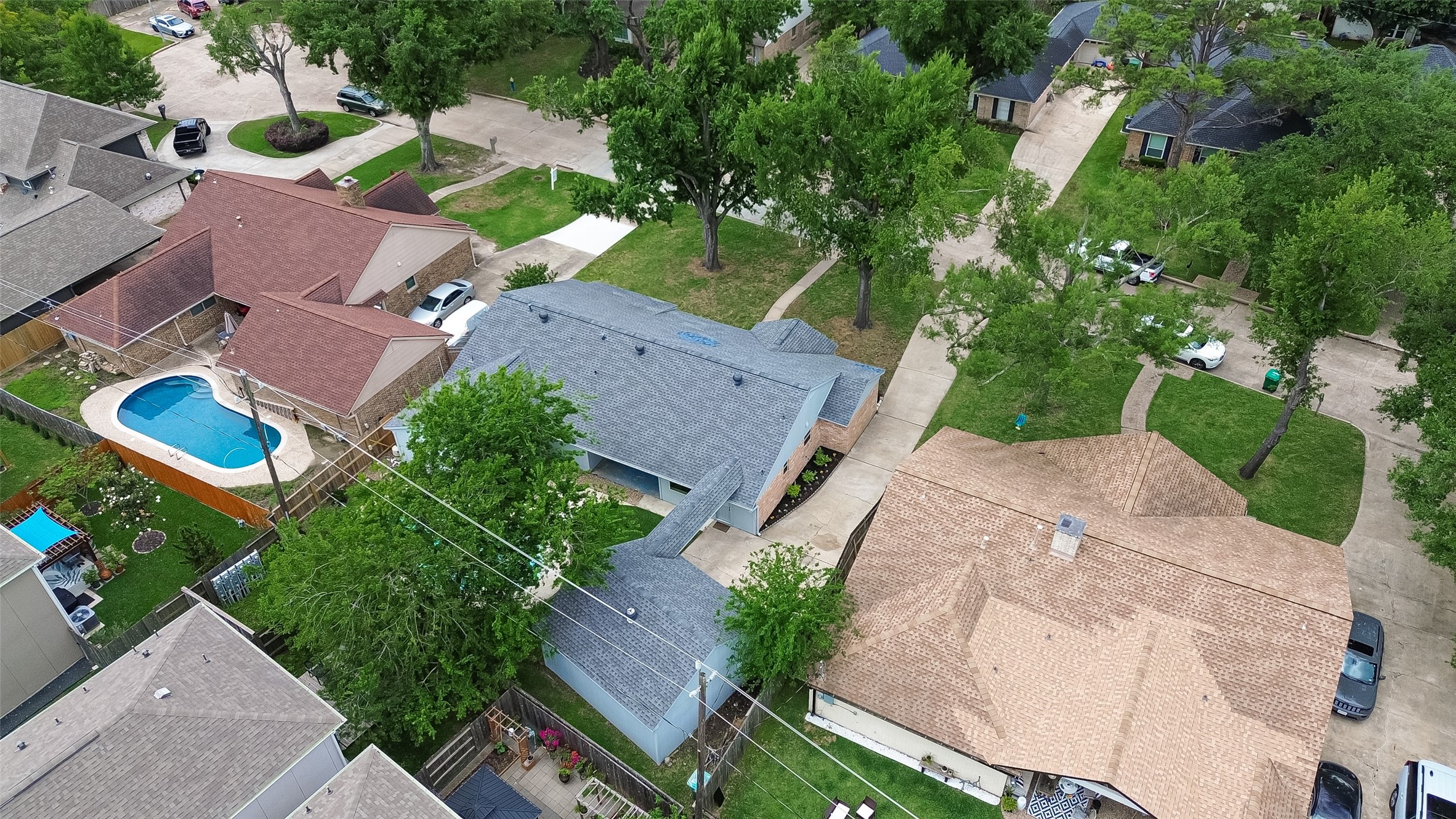 2914 Riata Lane Houston, TX 77043 - Photo 4 of 46 an aerial view of a house with outdoor space and street view