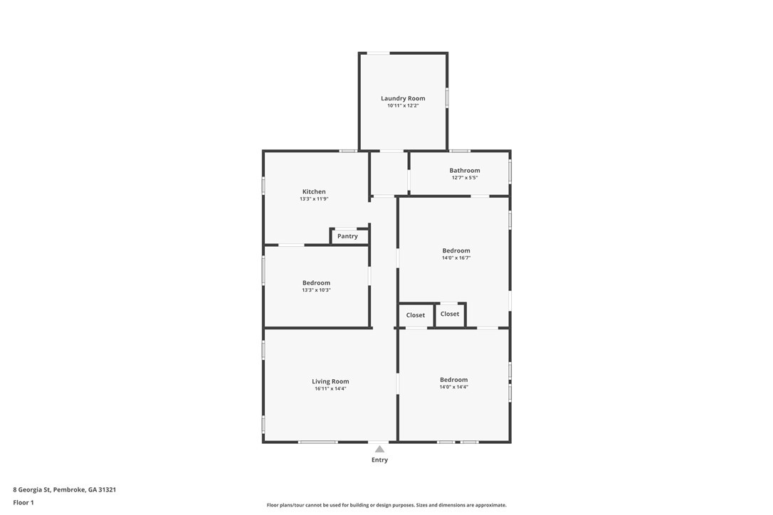 8 Georgia Street Pembroke, GA 31321 - Photo 36 of 36 Floor Plan