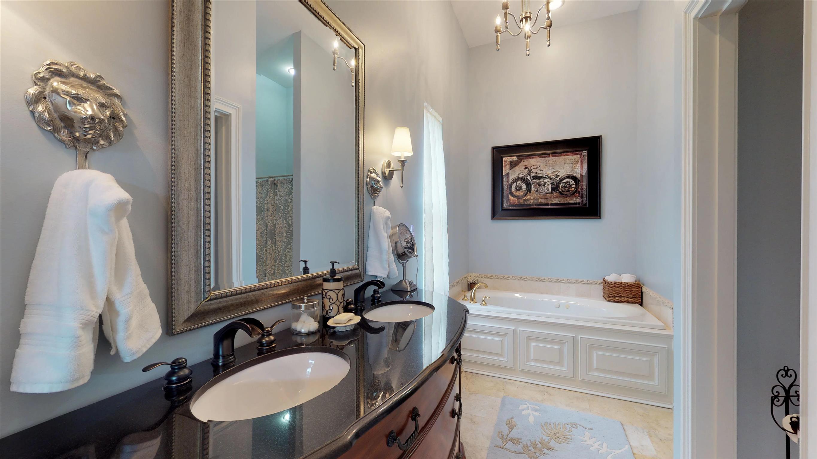 2452 Darks Mill Road Columbia, TN 38401 - Photo 15 of 30 Tranquil Mater Bath has furniture quality double vanity, spa-like tub and separate shower