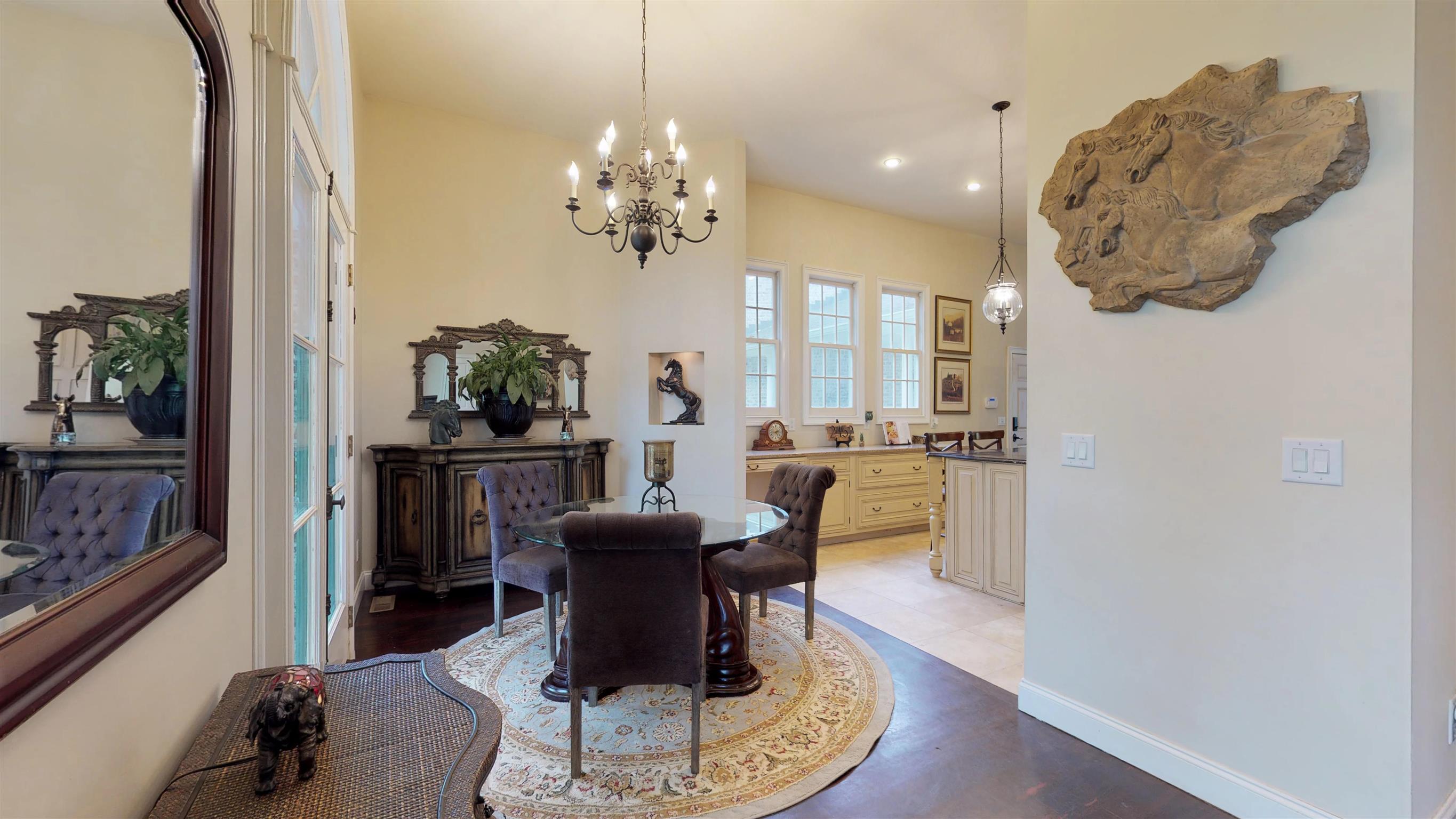 2452 Darks Mill Road Columbia, TN 38401 - Photo 8 of 30 Natural light floods in from the French doors to create a bright and cheerful Breakfast Room and Kitchen