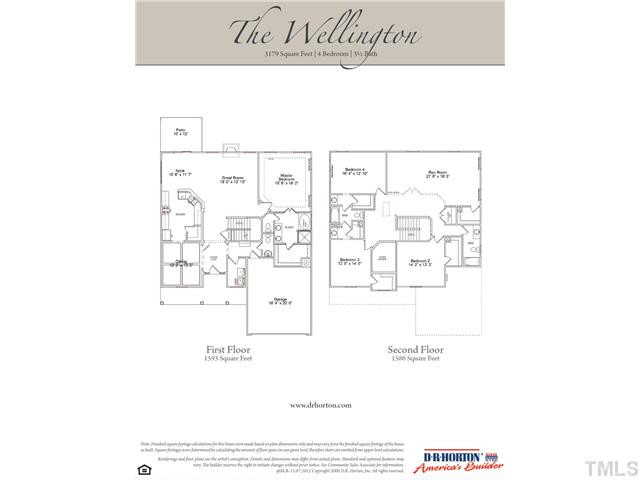The Wellington plan with 1st floor Owner's suite! Check out all the space upstairs!