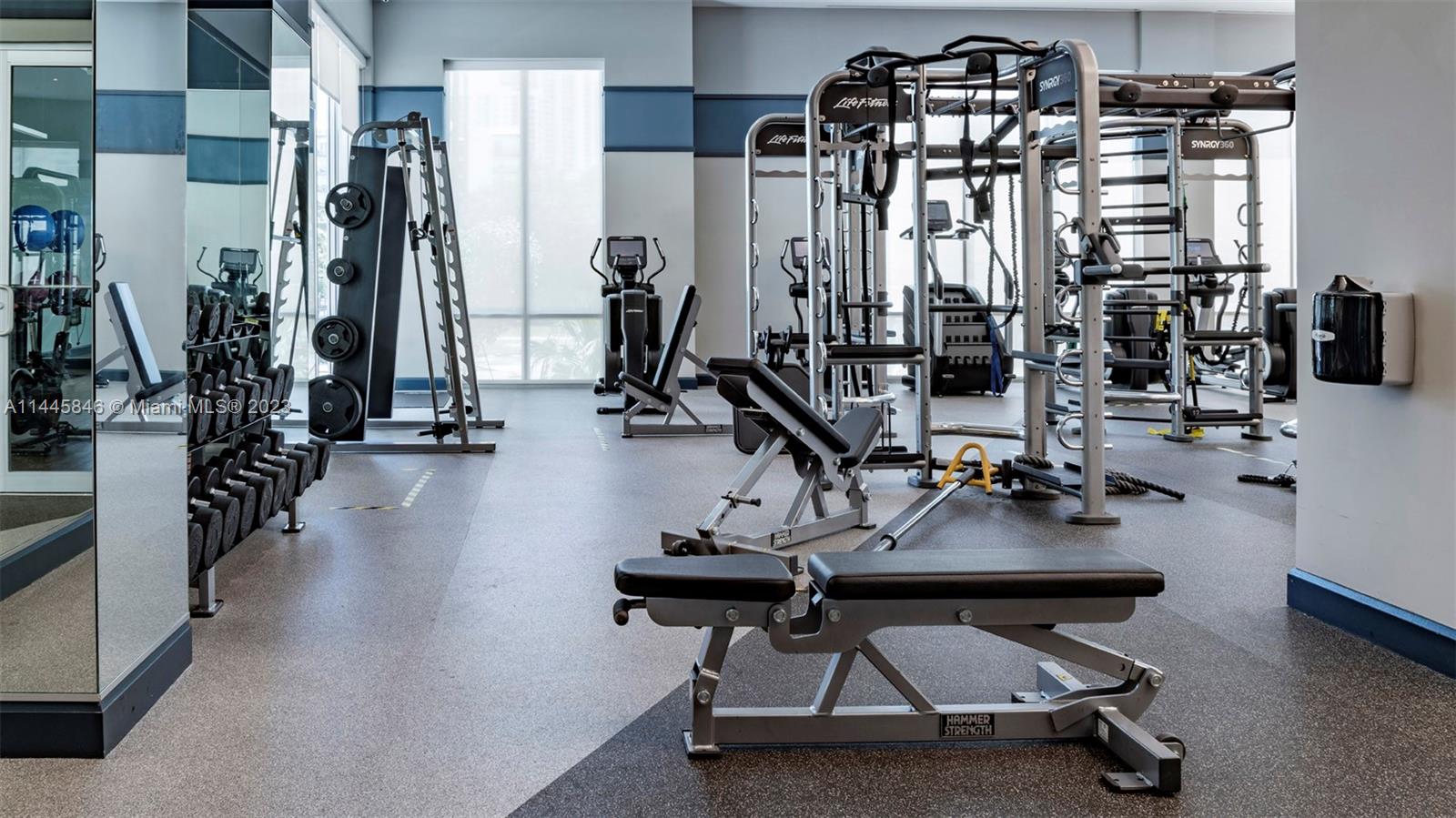 2701 Biscayne Boulevard, Unit 4111 Miami, FL 33137 - Photo 31 of 45 a view of a room with gym equipment