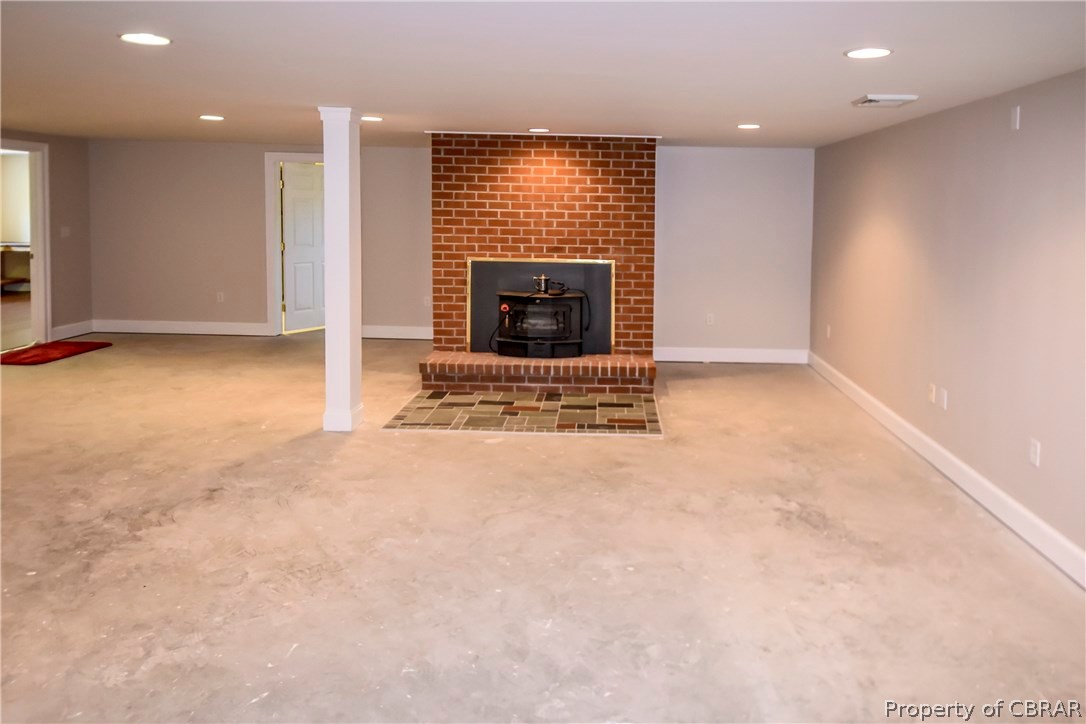 1789 Western Branch Road Lancaster, VA 22503 - Photo 22 of 33 BONUS ROOM/FAMILY ROOM IN BASEMENT. JUST ADD FLOOR COVERING TO???????????????????????????????? FINISH