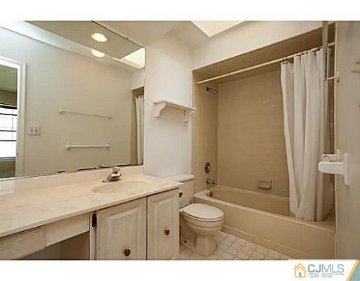 302 Timber Oaks Road Edison, NJ 08820 - Photo 13 of 16 a bathroom with a sink a toilet a mirror and shower