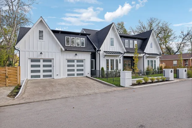 front view of a house with a street