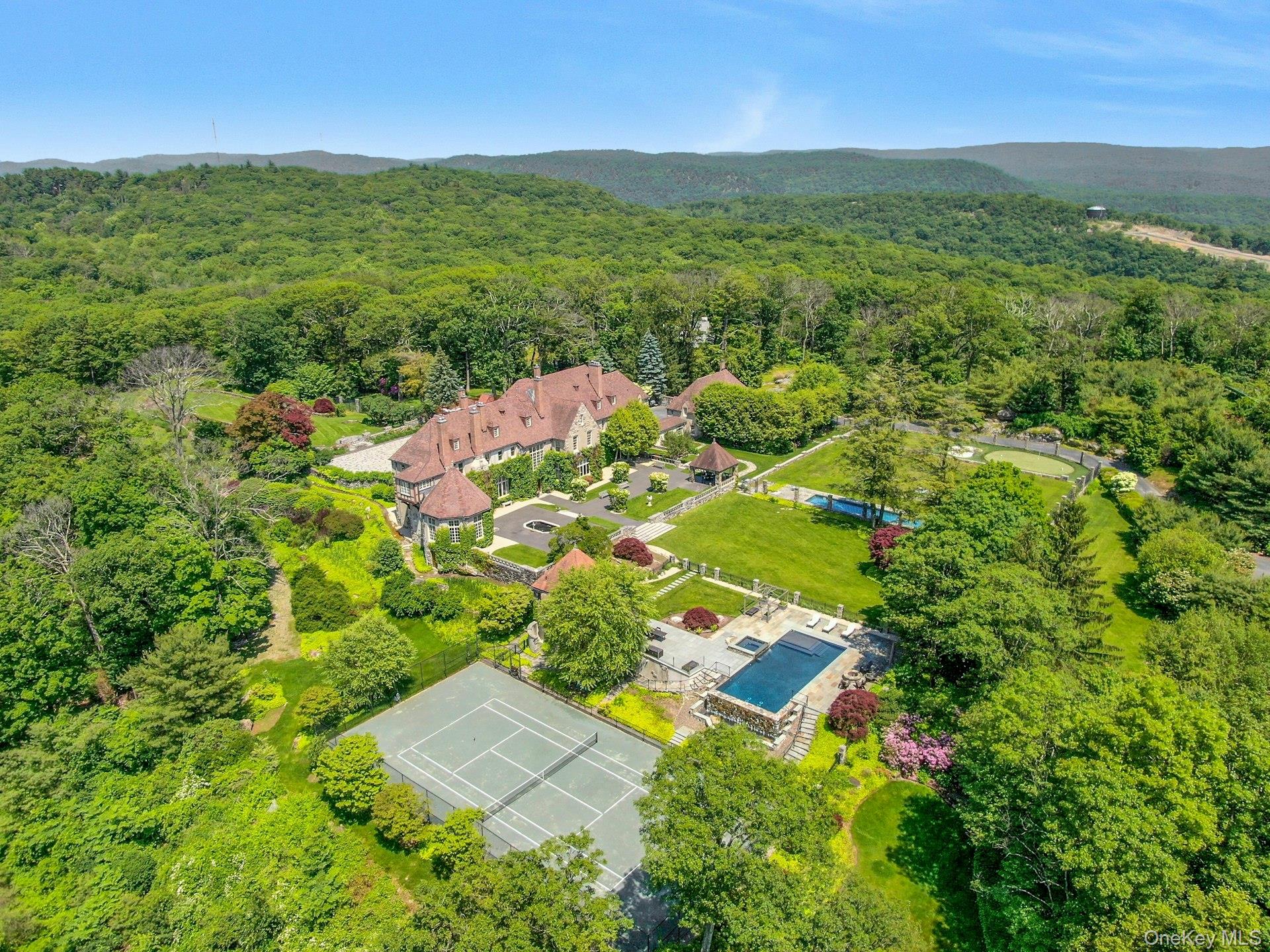 120 Ridge Road Tuxedo Park, NY 10987 - Photo 28 of 50 an aerial view of residential houses with outdoor space and trees