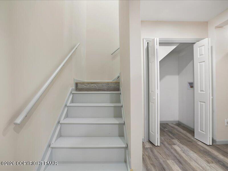 689 Main Road Hunlock Creek, PA 18621 - Photo 24 of 38 a view of staircase with white walls and white walls